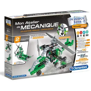Clementoni Science & Jeu Construction Hélicoptère & Hydroglisseur pas cher