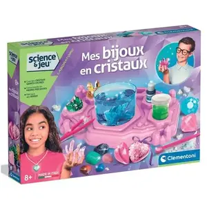 Jeu de sciences Clementoni Mon laboratoire des bijoux en cristaux pas cher