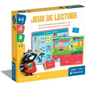 Clementoni - Coffret Jeux de lecture - Jeux d'association et de reconnaissance - Dés 4 ans pas cher