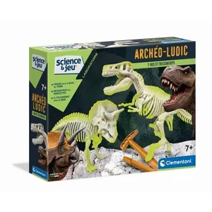 Comparateur de prix : Clementoni - Science & Jeu - Archéo Ludic - T-Rex & Tricératops