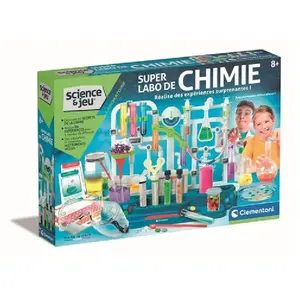 Jeu de sciences et d'expérience Clementoni Super labo de chimie pas cher