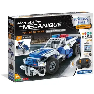 Comparateur de prix : CLEMENTONI Mon Atelier de Mécanique - Voiture de police radiocommandée