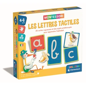 Clementoni Les lettres tactiles - Montessori pas cher
