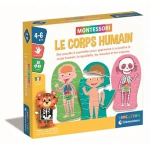 Jeu éducatif Clementoni Le corps humain Montessori pas cher
