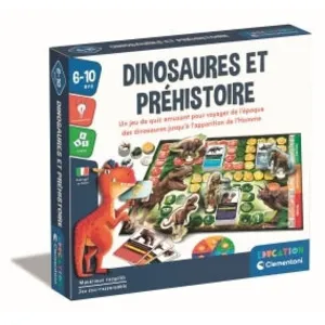Clementoni Quiz Dinosaures et préhistoire - 3 modes de jeu différents - Dés 6 ans pas cher