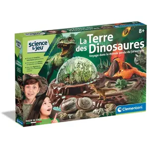 Jeu de sciences et d'expérience Clementoni Le monde des dinosaures pas cher