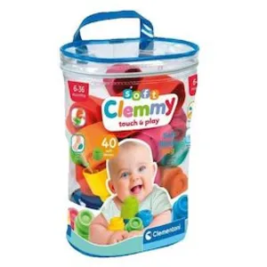 Comparateur de prix : Jeu d'éveil Clementoni Sac souple 40 cubes Clemmy