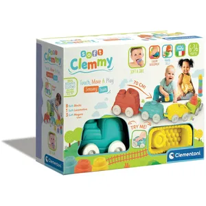 Comparateur de prix : Train sensoriel - Clementoni - Clemmy - Briques souples - Bleu - A partir de 6 mois