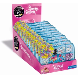 Comparateur de prix : Coffret perles : Message bracelets mini - boite bleue
