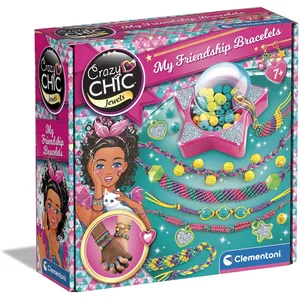 Comparateur de prix : Clementoni Crazy Chic - Coffret création de bracelets de l'amitié - P...