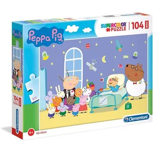 Comparateur de prix : Clementoni puzzle Hôpital des cochons Peppa 104 pièces 62 x 42 cm