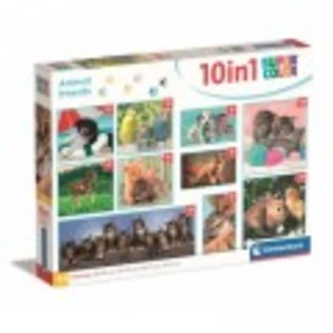 Puzzle 10 En 1 - Amis Des Animaux 60 Pièces  Clementoni pas cher