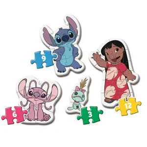 Clementoni Puzzles 3/6/9/12 pièces : Stitch pas cher