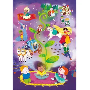 Clementoni - 20180 - Glitter 104 pieces - Fairy Tales Time pas cher