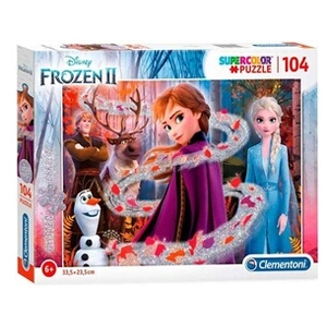 Clementoni Puzzle Glitter 104 pièces La Reine des Neiges 2