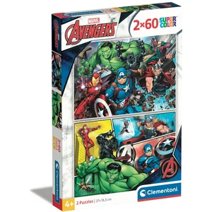 Clementoni Puzzle Marvel Avengers 2x60 pièces pas cher
