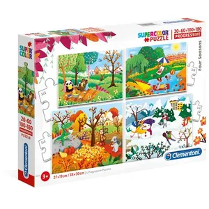 Clementoni Puzzle des 4-in-1saisons 20/60/100/180 pièces