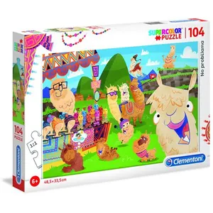 Clementoni SuperColor puzzle puzzle lama 104 pièces pas cher
