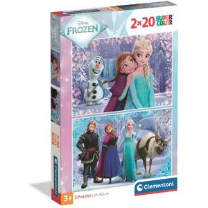 CLEMENTONI - 2x20 pièces - La Reine des Neiges 2 pas cher