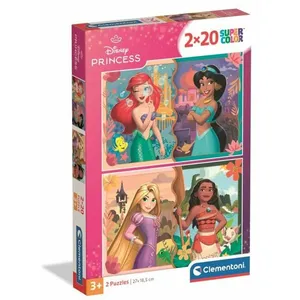 CLEMENTONI - 2x20 pièces - Disney Princess pas cher