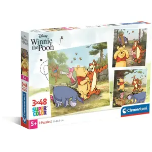 Clementoni 3 Puzzles - Winnie L'Ourson pas cher