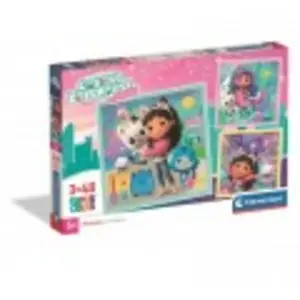 CLEMENTONI - 3x48 pièces - Gabbys Dollhouse pas cher