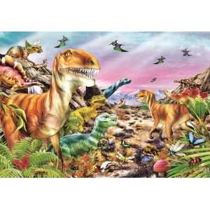 Le Pays des Dinosaures 104 Pièces  Clementoni