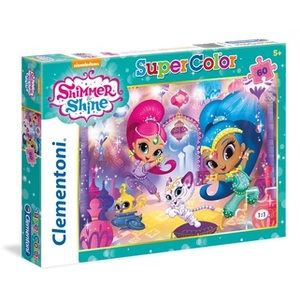 Clementoni - Superkleur puzzels - Shimmer and shine - 60 stukjes pas cher