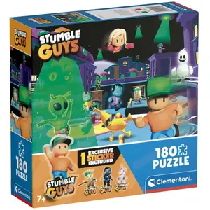 Clementoni 180 pièces Enfants, Puzzle Personnages vidéo, Jeu, fabriqué en Italie, 29324, Stumble Guys 7 Ans pas cher