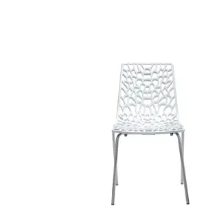 VENTE-UNIQUE Chaise GROOVE 2 coloris blanc