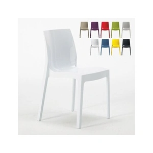 Chaise - DECLIKDECO - Victory - Blanc laqué - Polycarbonate - Design c... pas cher