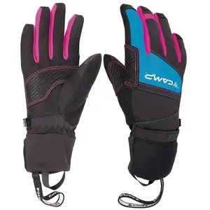Comparateur de prix : Camp G Comp Warm - Gants ski femme Black / Light Blue / Fuschia S