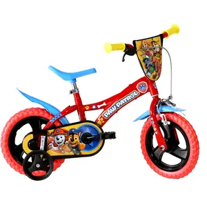 Comparateur de prix : DINOBIKES Vélo Dino Paw Patrol 12 pouces - Garçon - Rouge - Frein à pincement