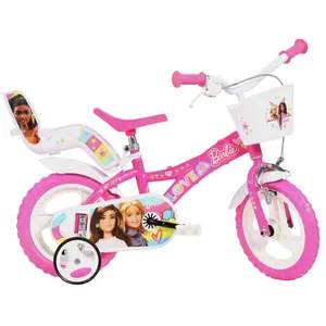 Comparateur de prix : DINO BIKES Vélo pour Fille Barbie 12" Convient aux Filles de 87 à 110 cm. Code Art. 612GL-02BA