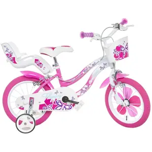 Comparateur de prix : Velo Enfant 14" DINOBIKES FLAPPY - 4 à 6 Ans - Blanc