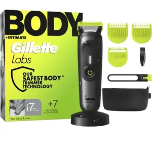 Gillette, Tondeuse barbe + cheveux, Labs Body Plus Intimate i7