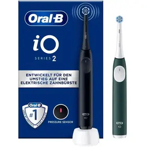 Pack de brosse à dents électrique Oral-B iO 2 Noir et Vert