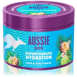 Aussie SOS Supercharged Hydration masque hydratant apaisant cheveux et... pas cher