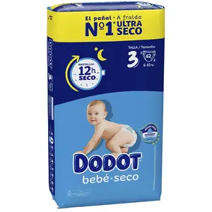 Comparateur de prix : Dodot Bebe Seco Couches Bébé Taille 3 (6-10kg) - 62 unités