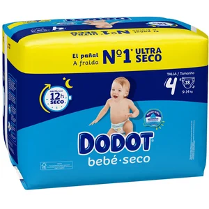 Comparateur de prix : Dodot Bébé - Couches Taille 4, 9 kg-14 kg qui garantissent jusqu'à 12 heures au sec