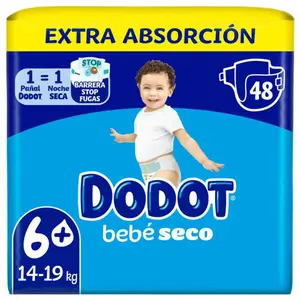 Dodot Pañal Bebé Extra Absorción 14-20kg T6+ 48uds pas cher