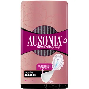 Ausonia Ultrafina Plus compresas noche alas 10 u