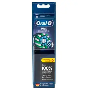 Comparateur de prix : Oral-B Pro CrossAction Lot de 6 brossettes de rechange pour brosse à d...