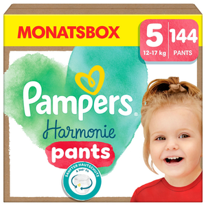 Comparateur de prix : Pampers Couches-Culottes Harmonie Pants Taille 5 (12-17 kg), 144 Couch...