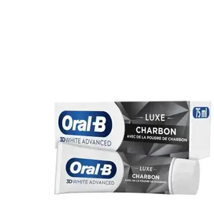 Comparateur de prix : Oral-B 3D White Advanced Luxe Charbon Dentifrice 75 ml