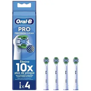 Comparateur de prix : Oral-B Brossettes pour brosse à dents- Precision Clean - Pack de 4 unités