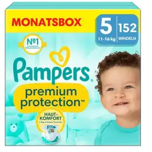 Comparateur de prix : 152 Couches Pampers Premium Protection, Taille 5, 11-16 kg TU