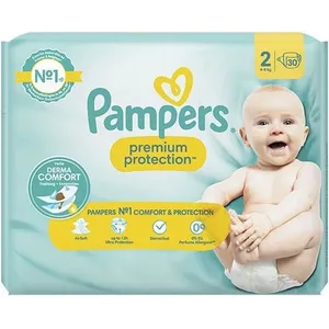 Couches Pampers Premium Protection Taille 2 x30 4kg - 8kg - Confort & Protection pas cher