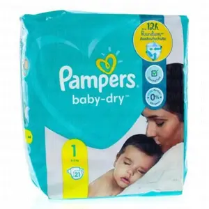 PAMPERS Baby dry 12h Taille 1 - 21 couches pas cher