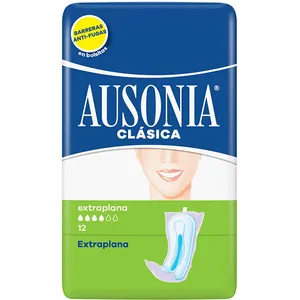 Comparateur de prix : Ausonia compresses extra plates 12 u